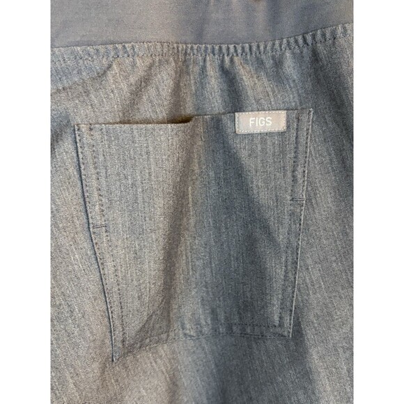 FIGS Women Zamora Jogger Scrub Pants XXL Tall Technical Gray Drawstring Pockets - Picture 8 of 14